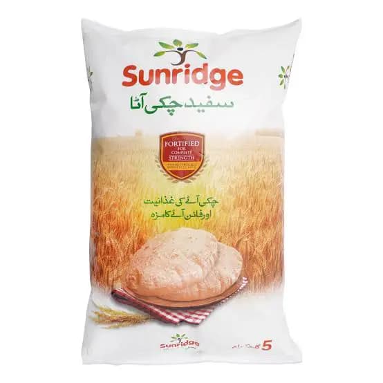 Sunridge Fortified Chakki White Aata 5Kg
