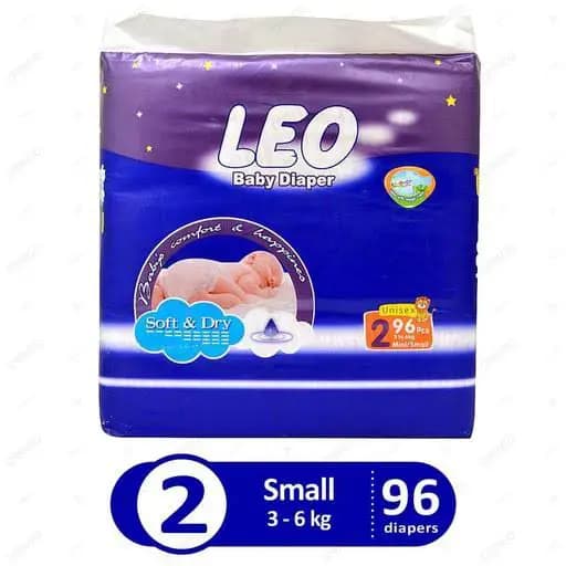 Leo Baby Diapers 2 Small