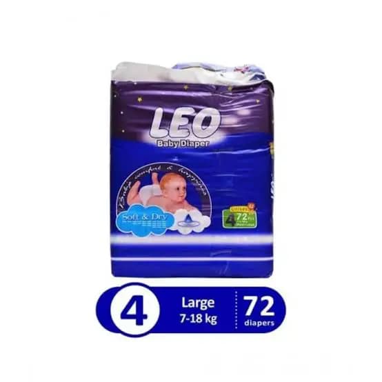 Leo Baby Diapers 4 Large