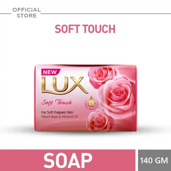 Lux Soft Touch Soap 140 grams (3 pack)