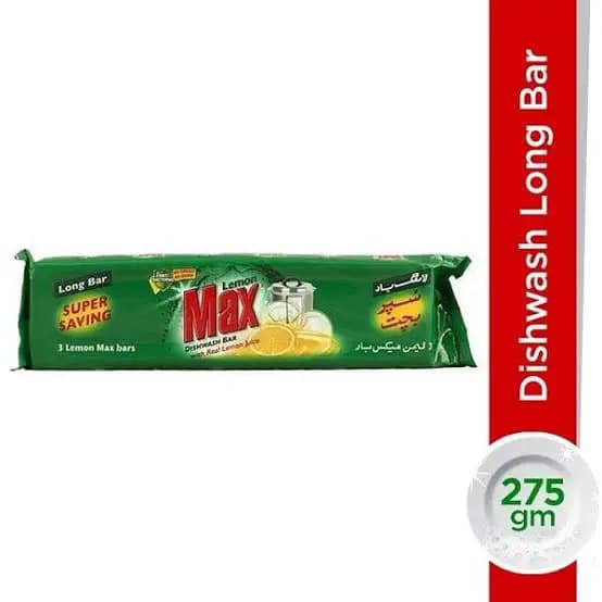 Lemon Max Dishwash Long Bar, 275gm