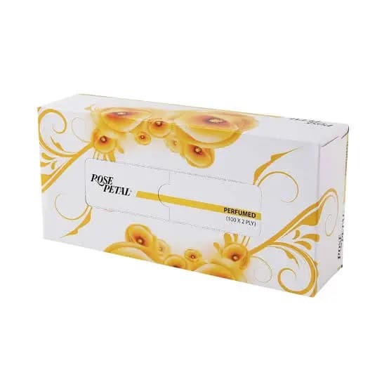 Rose Petal Perfumed 100 Face Tissue