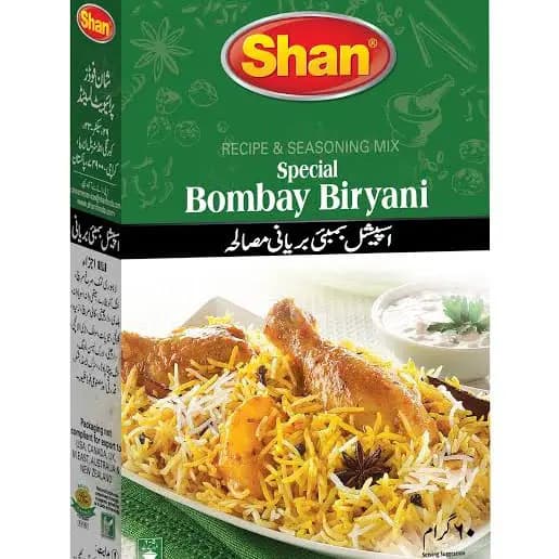 Shan Special Bombay Biryani Recipe Masala 60gm