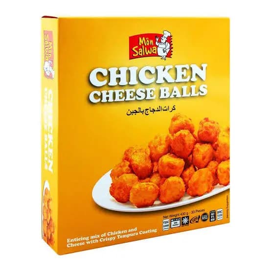 MonSalwa Chicken Cheese Ball 430g 33pcs